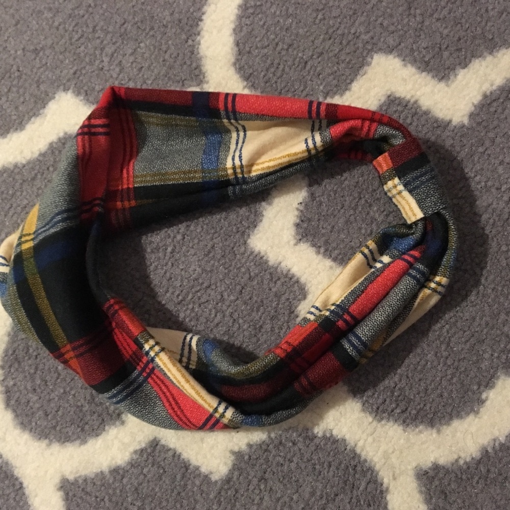 ~cute plaid headband!~